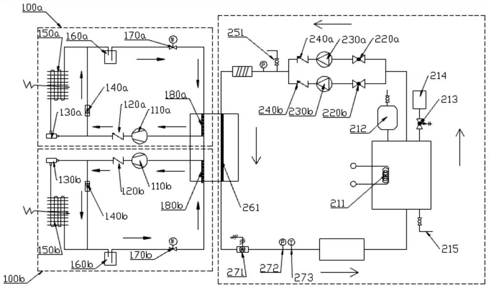 Airborne liquid cooling system