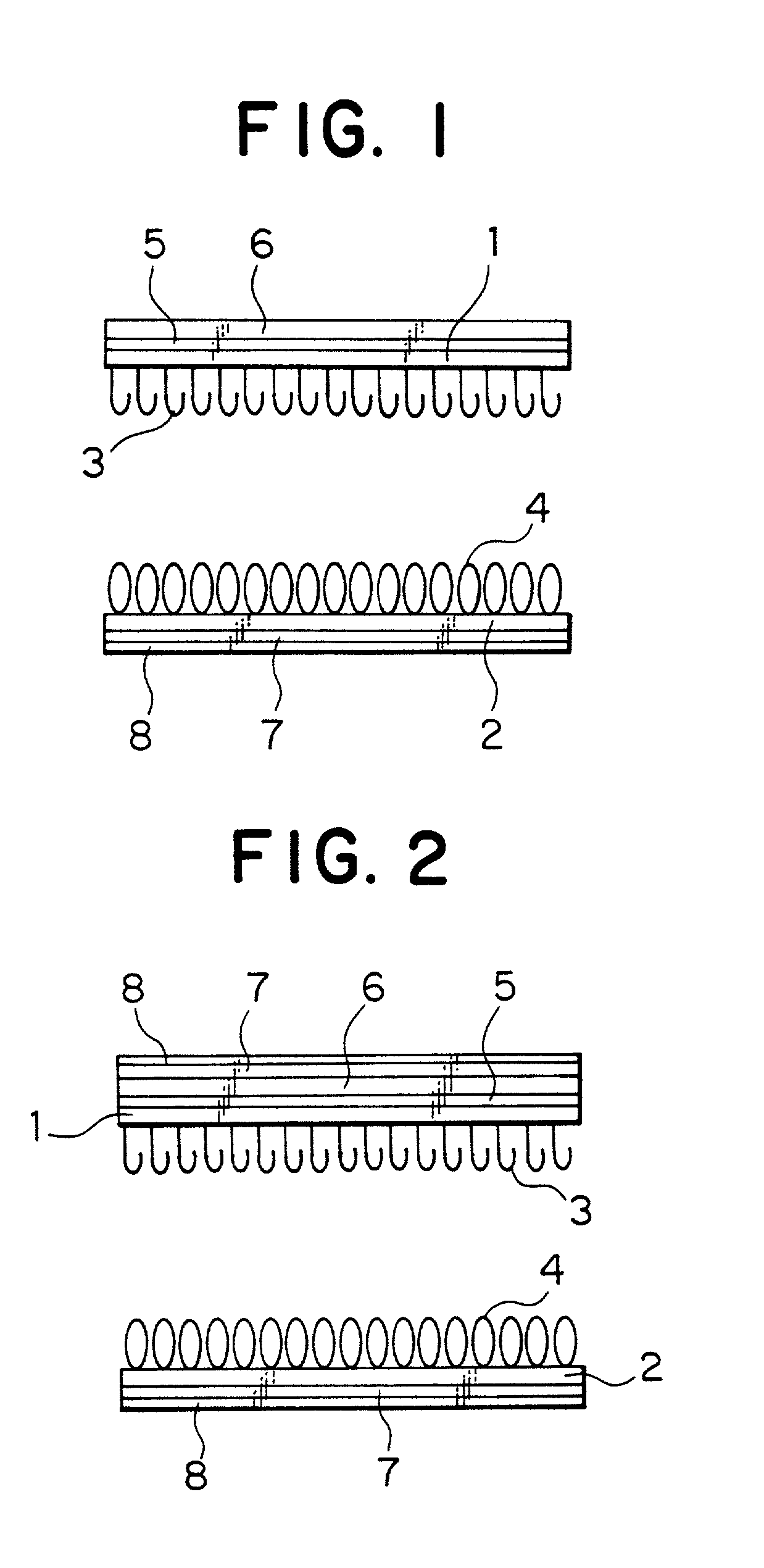 Surface fastener and paper diaper using the surface fastener