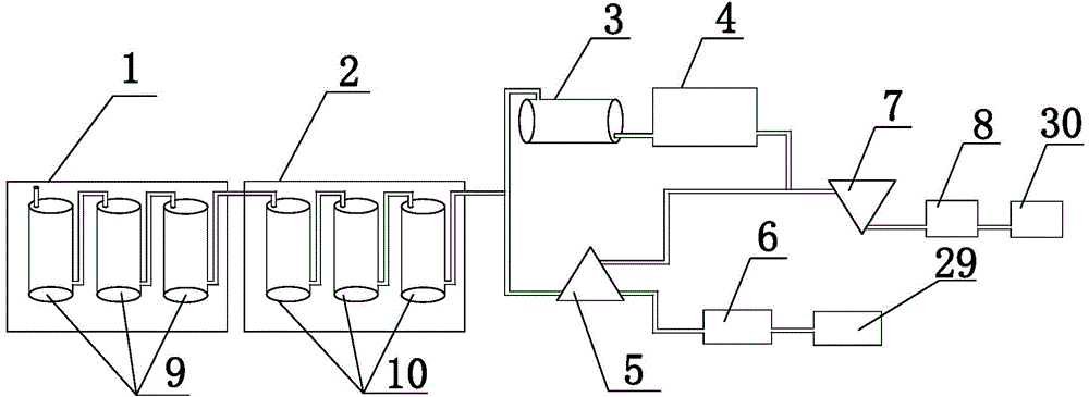 Liquid and solid combined fungicide fermentation and preparation system