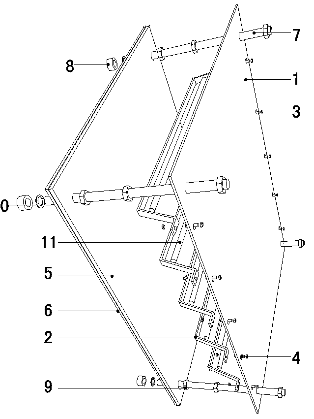 Light-transmitting marble wall face decorating structure