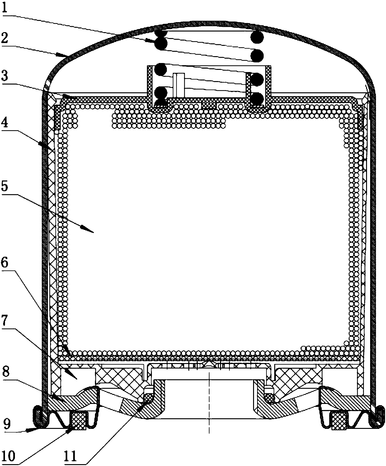 Novel oil filtering dryer assembly