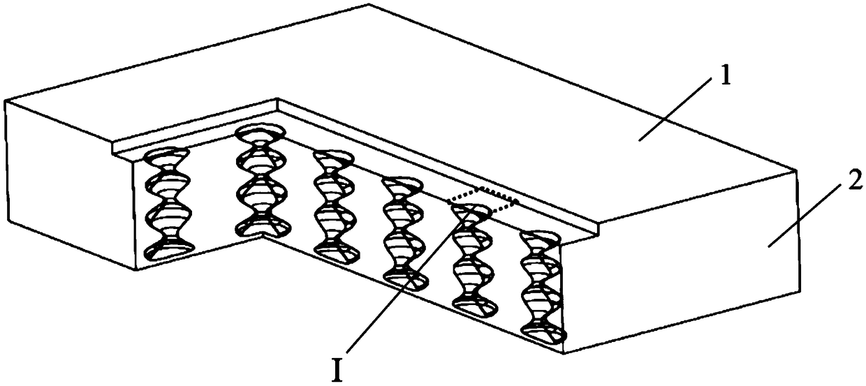 High-sound-absorption-rate communicated multi-cavity resonance type sound-absorbing cover layer