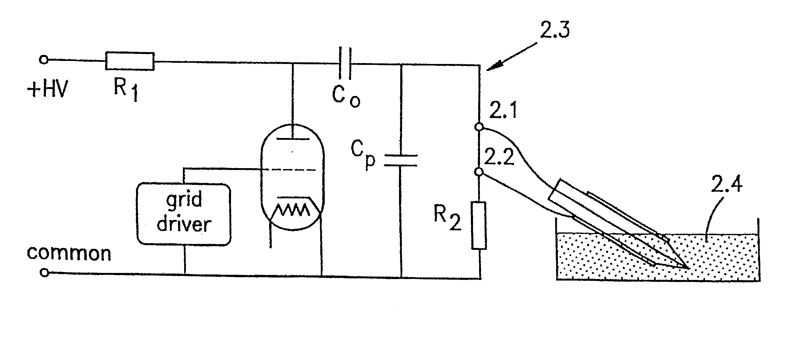 Method and device for electro microsurgery in a physiological liquid environment