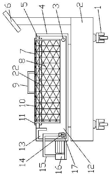 Measuring and weighing device for giant salamander culture