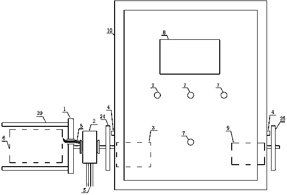 Rotation connection and internal wire bending testing device