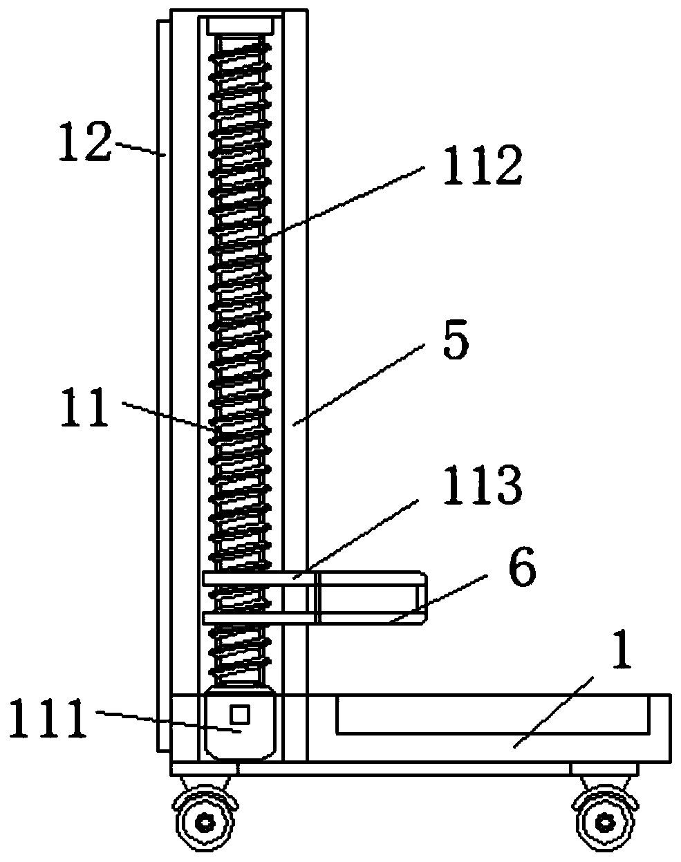 Self-service forehead thermometer used for collecting patient body temperature