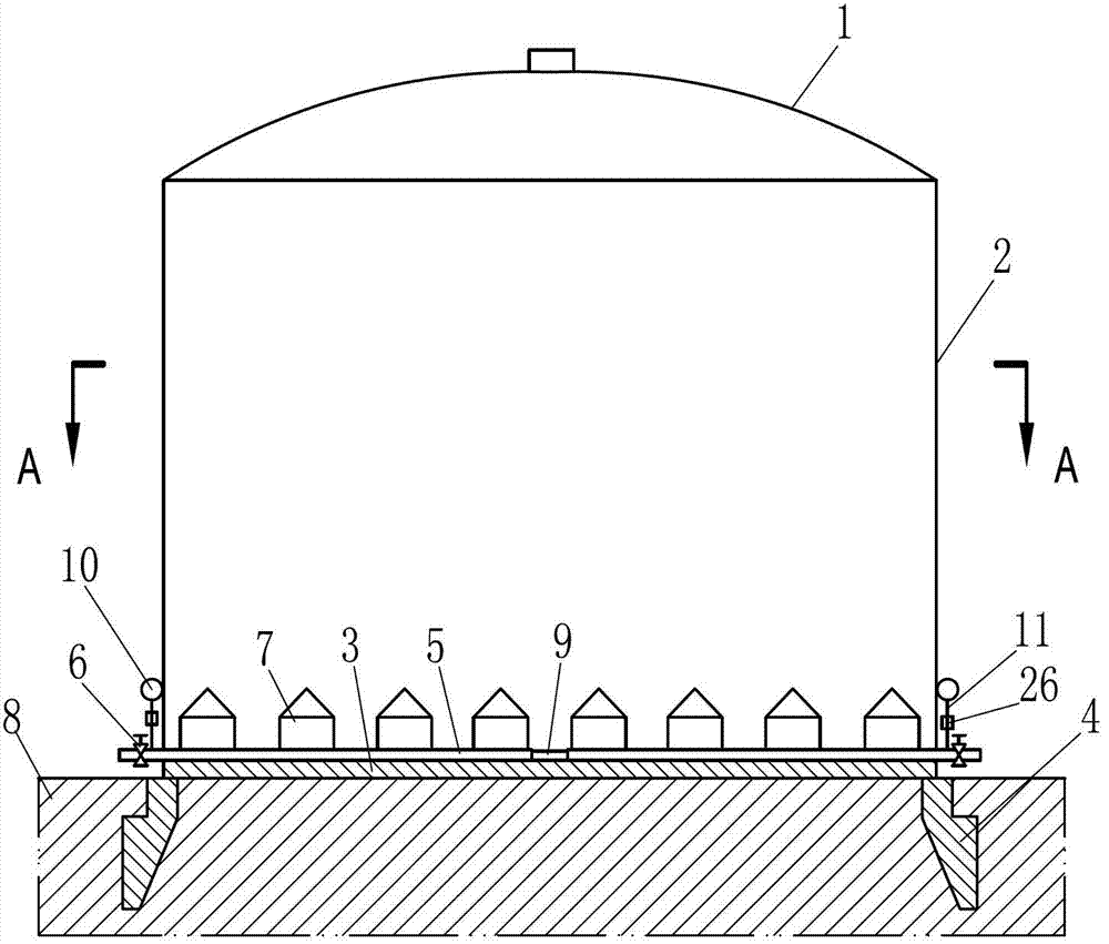 Floor type powdery material storehouse