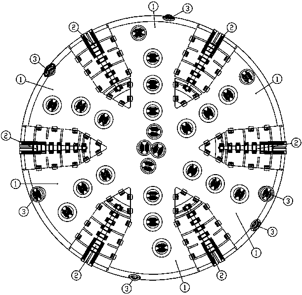 Variable-diameter ordinary pressure tool changing cutter and shield tunneling machine using the same