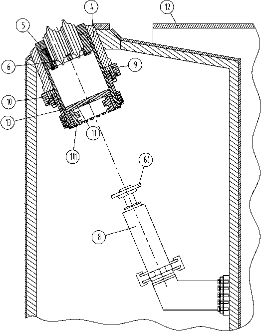 Variable-diameter ordinary pressure tool changing cutter and shield tunneling machine using the same