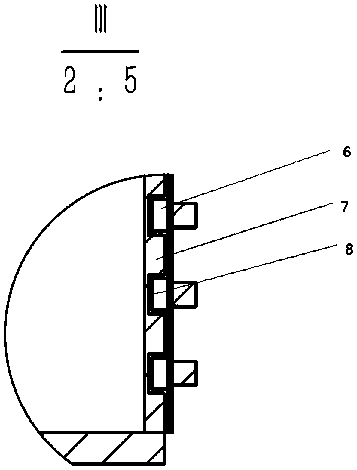 Neutral buoyancy trimming device for realizing wrist structure of underwater mechanical arm