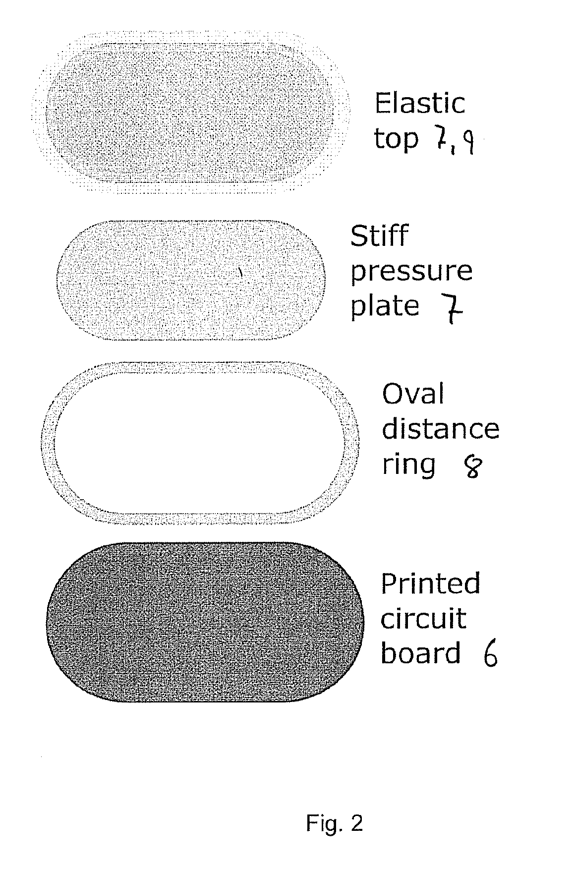 Liquid pressure force sensor