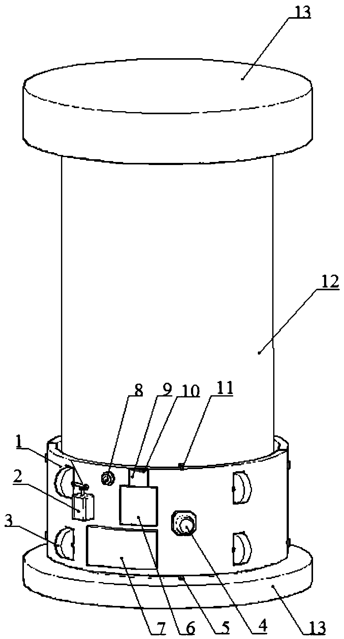 Mobile vibration testing device and cable force testing method