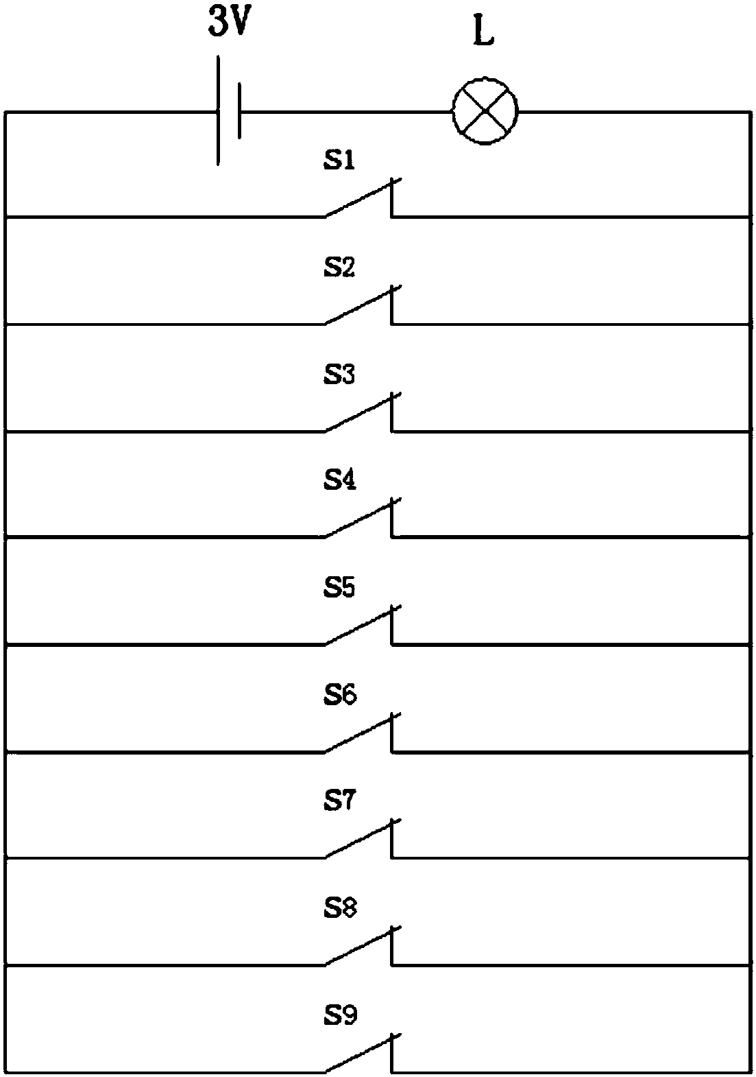 A test device for the insertion and withdrawal force of a multi-core electrical connector