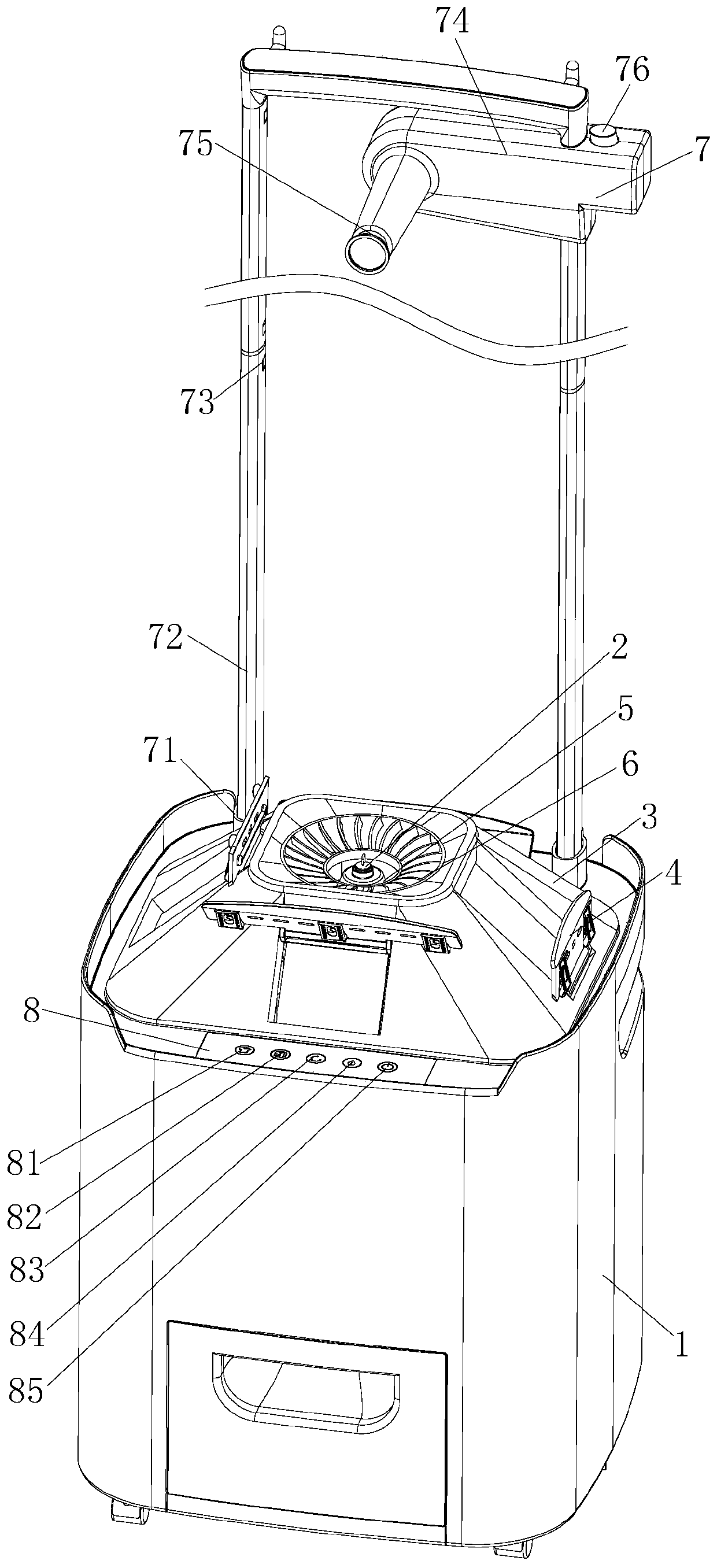 Household full-automatic three-dimensional garment steamer for garments and ironing operation method