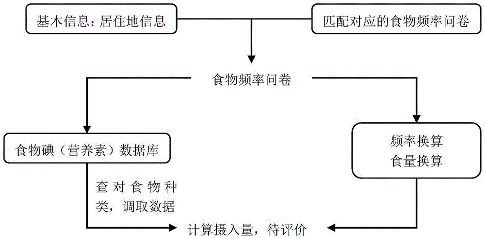 Fast self-evaluation method and system for individual dietary nutrient intake levels