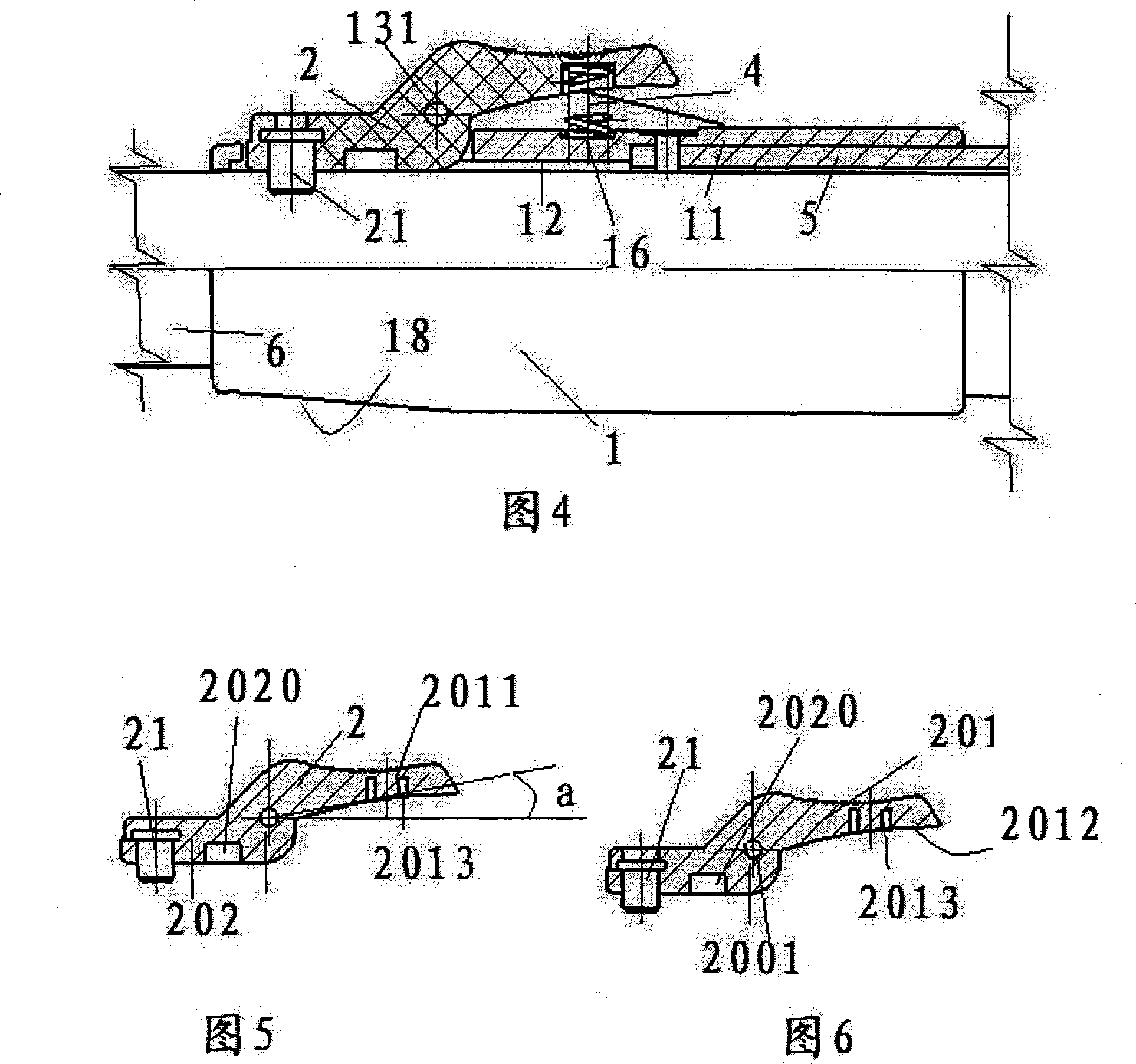 Device for locking telescoping rod