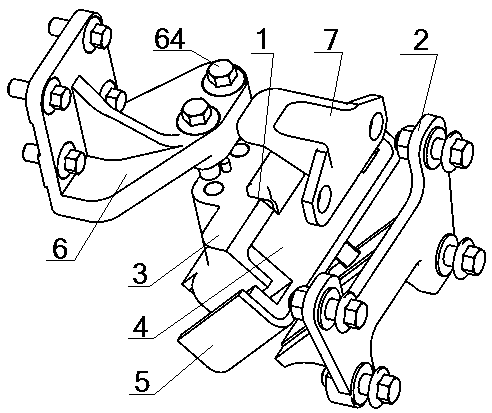 A Split Type Limiting Bracket Engine Mount Assembly