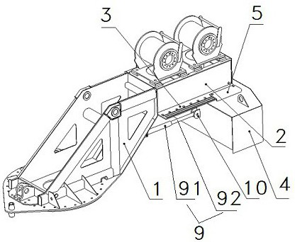 Crane capable of adjusting counterweight position