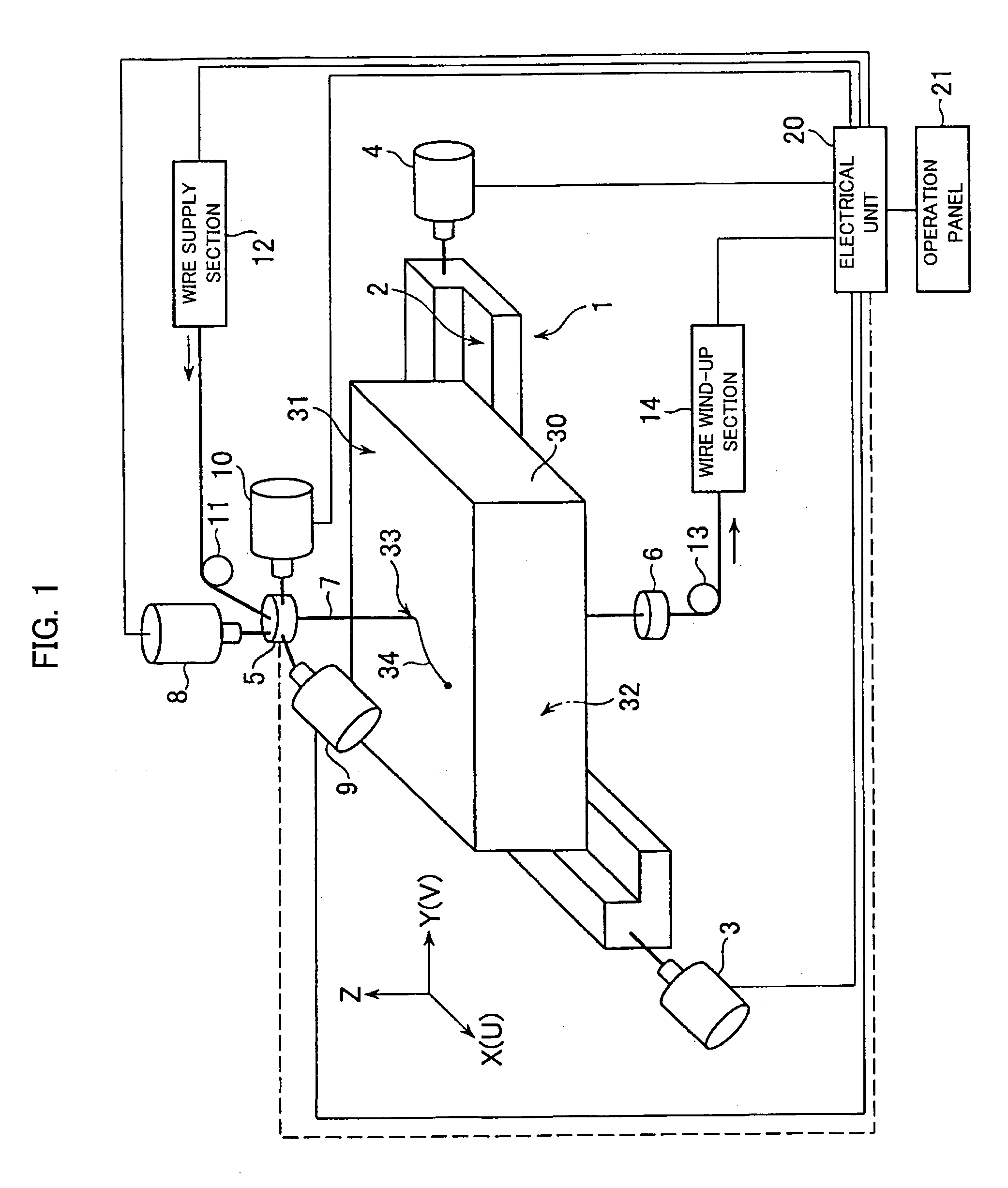 Wire electric discharge machine and wire electric discharge machining method