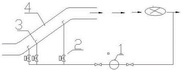 Soot blowing device used for circular flue of coal-fired power plant