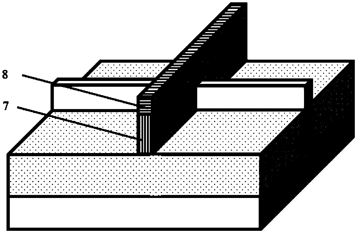 Method for preparing quasi-SOI (silicon on insulator) source drain multi-gate device