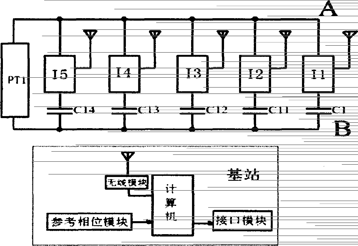 On-line monitoring method and on-line monitoring device for transformer substation parallel connection compensating capacitor group