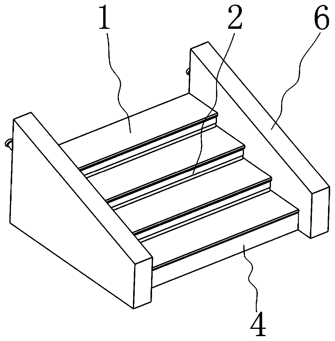 Stairway for constructional engineering based on worm wheel and worm