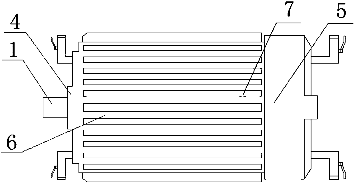 Water-cooling component for permanent magnet motor