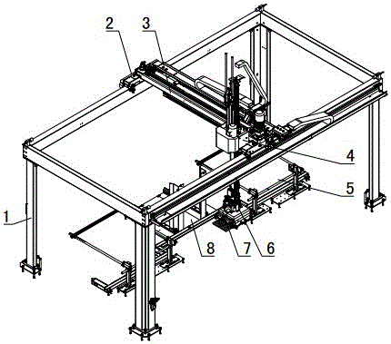 Mechanical hand capable of working on any 3D curve and action process for mechanical hand