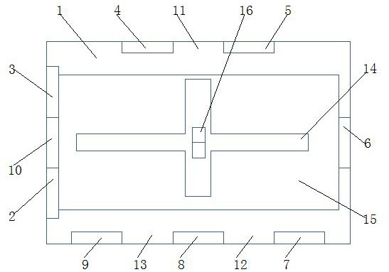 Packaging blister box realizing automatic stacking and bearing