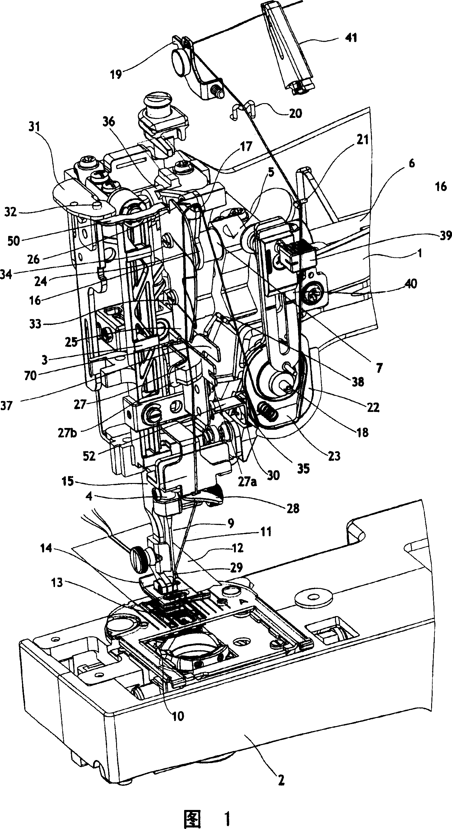 Thread control device for a sewing machine