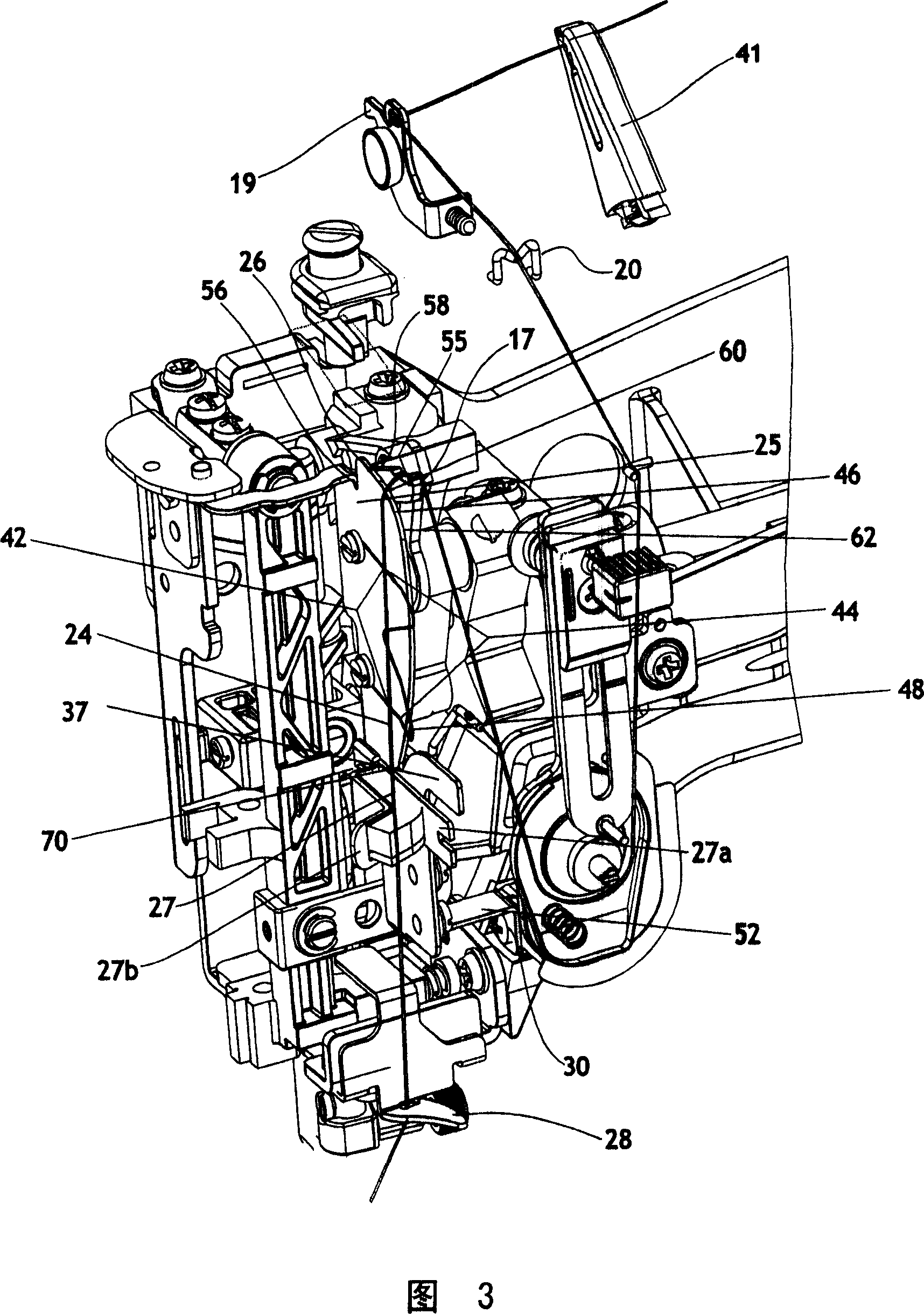 Thread control device for a sewing machine