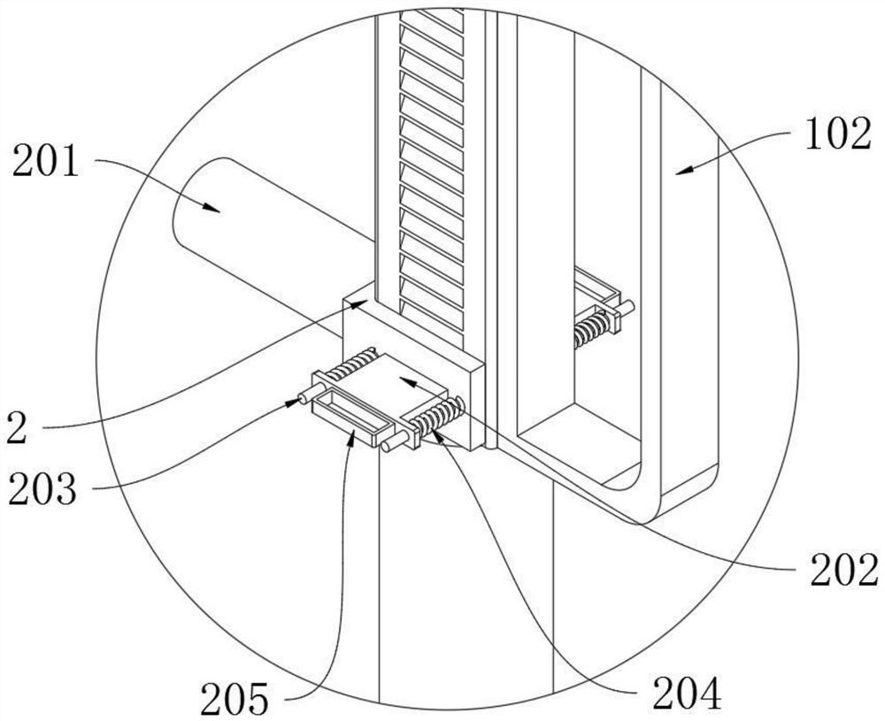 A peeling device capable of peeling off different heights of sugarcane leaves