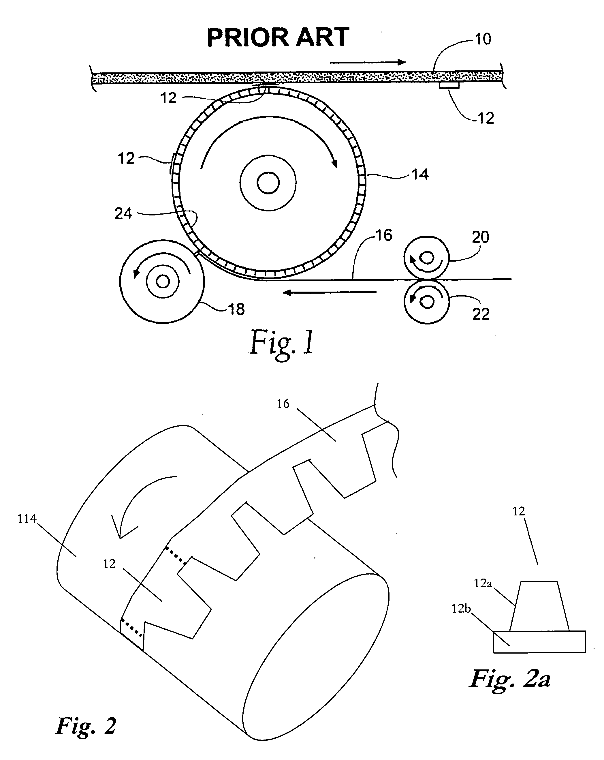 Web stabilization on a slip and cut applicator