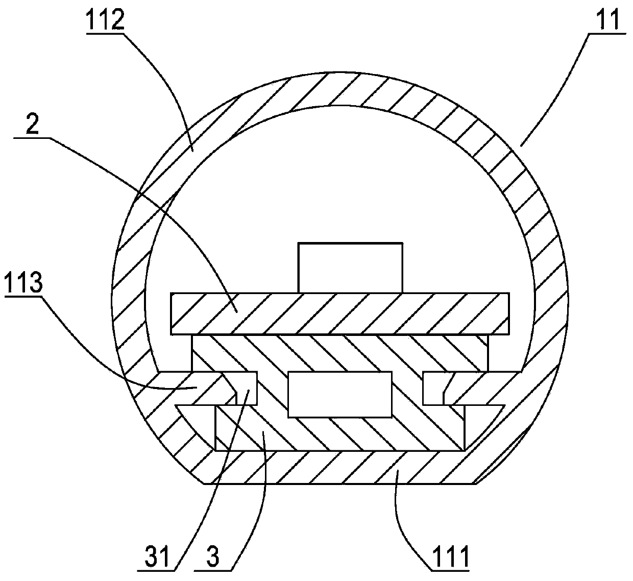 Waterproof LED lamp and sealing method