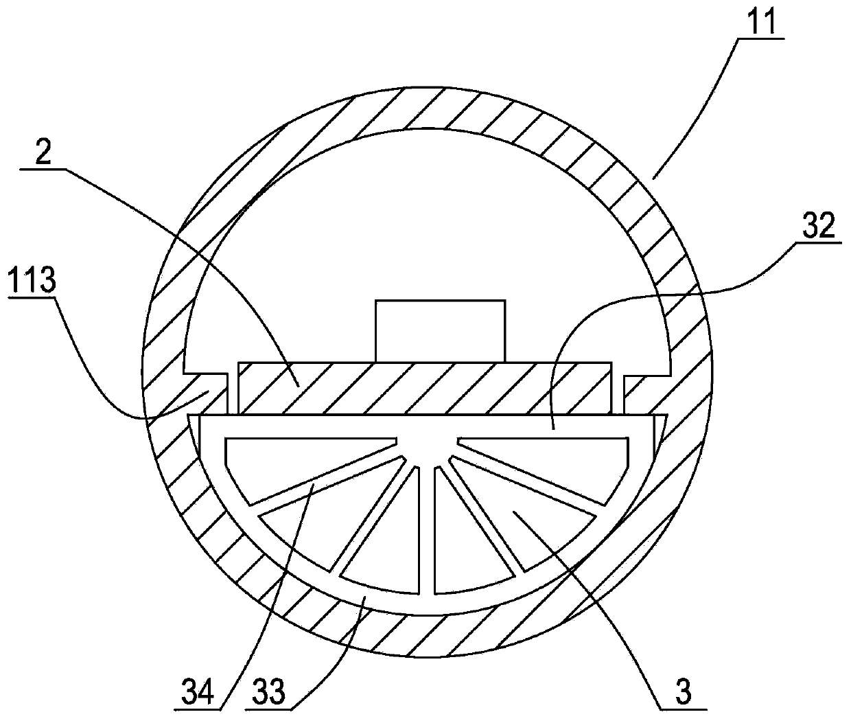 Waterproof LED lamp and sealing method