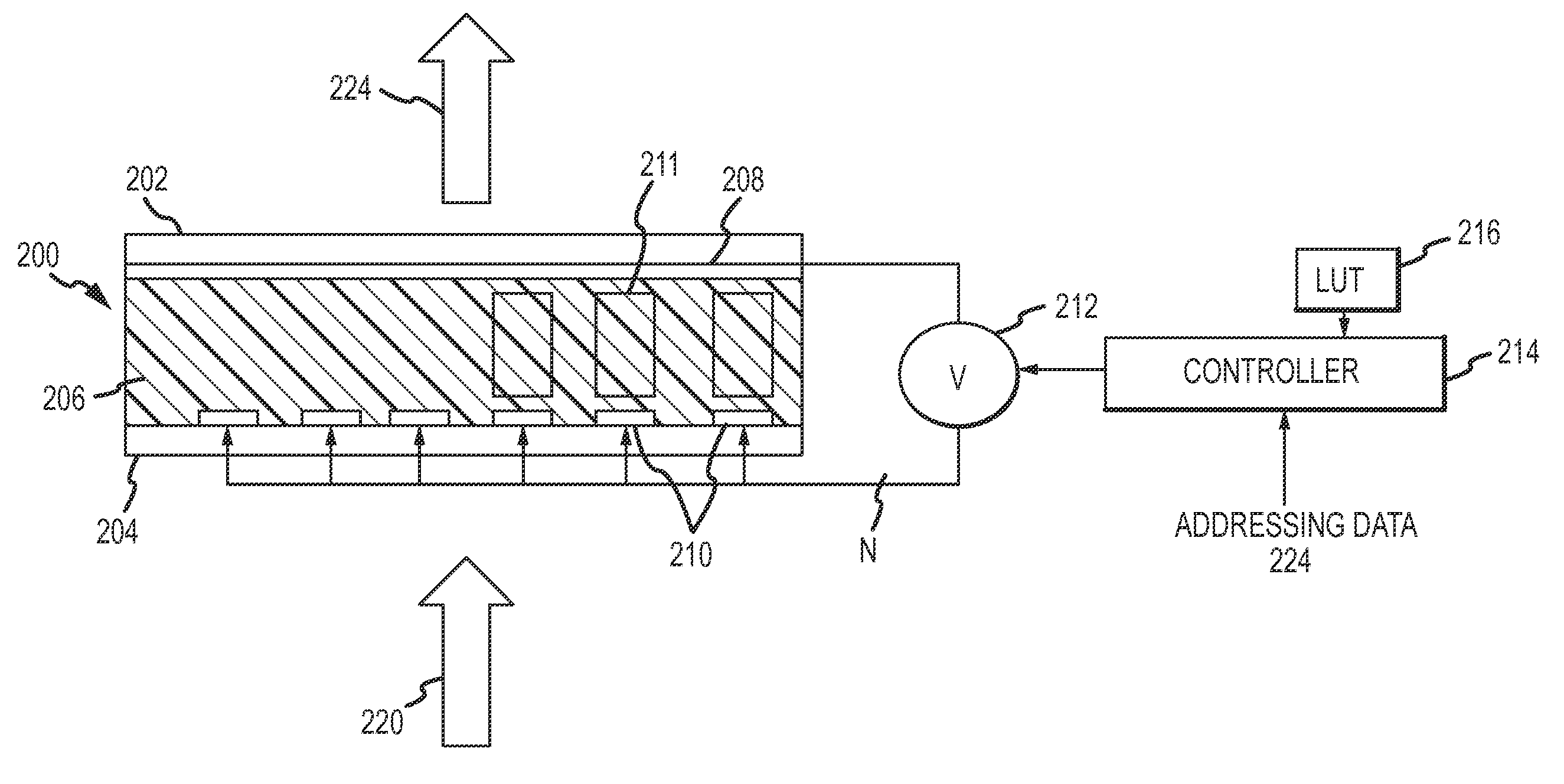 Two-stage drive waveform for switching a dual frequency liquid crystal (DFLC) at large tilt angles