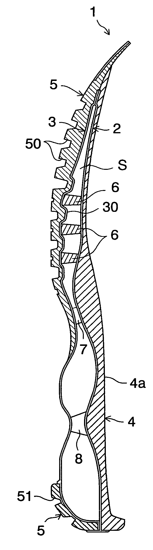 Sole structure for a shoe