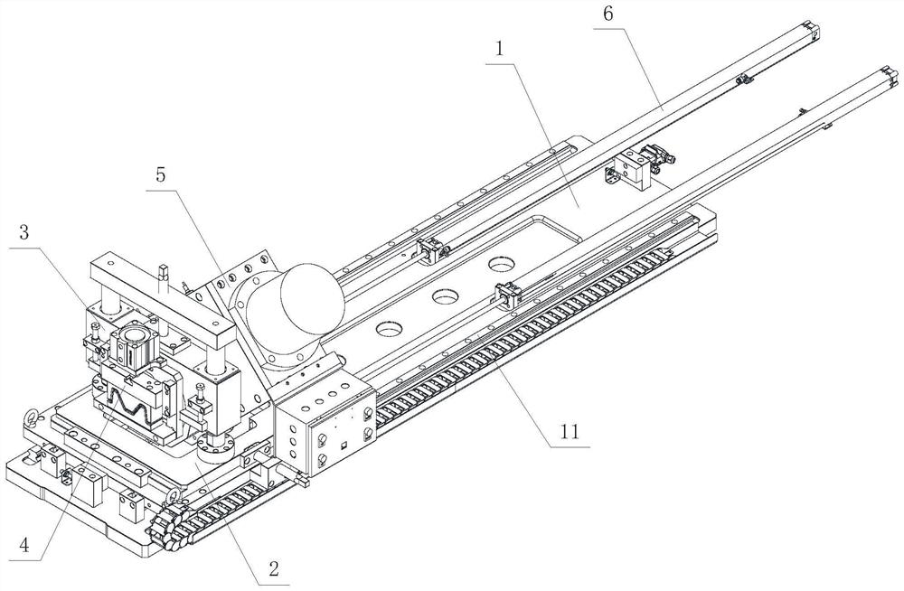 Tracking cut-off machine