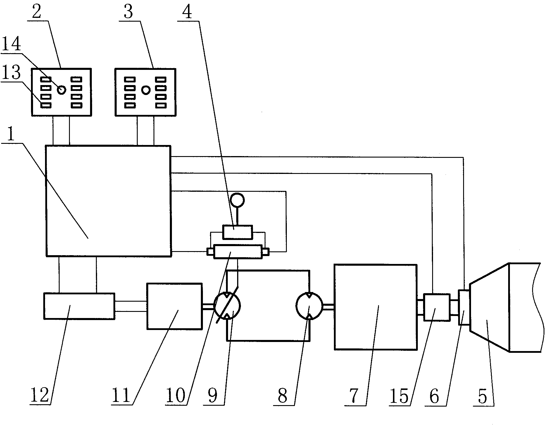 Constant-speed control device of multiple-protection agitating lorry