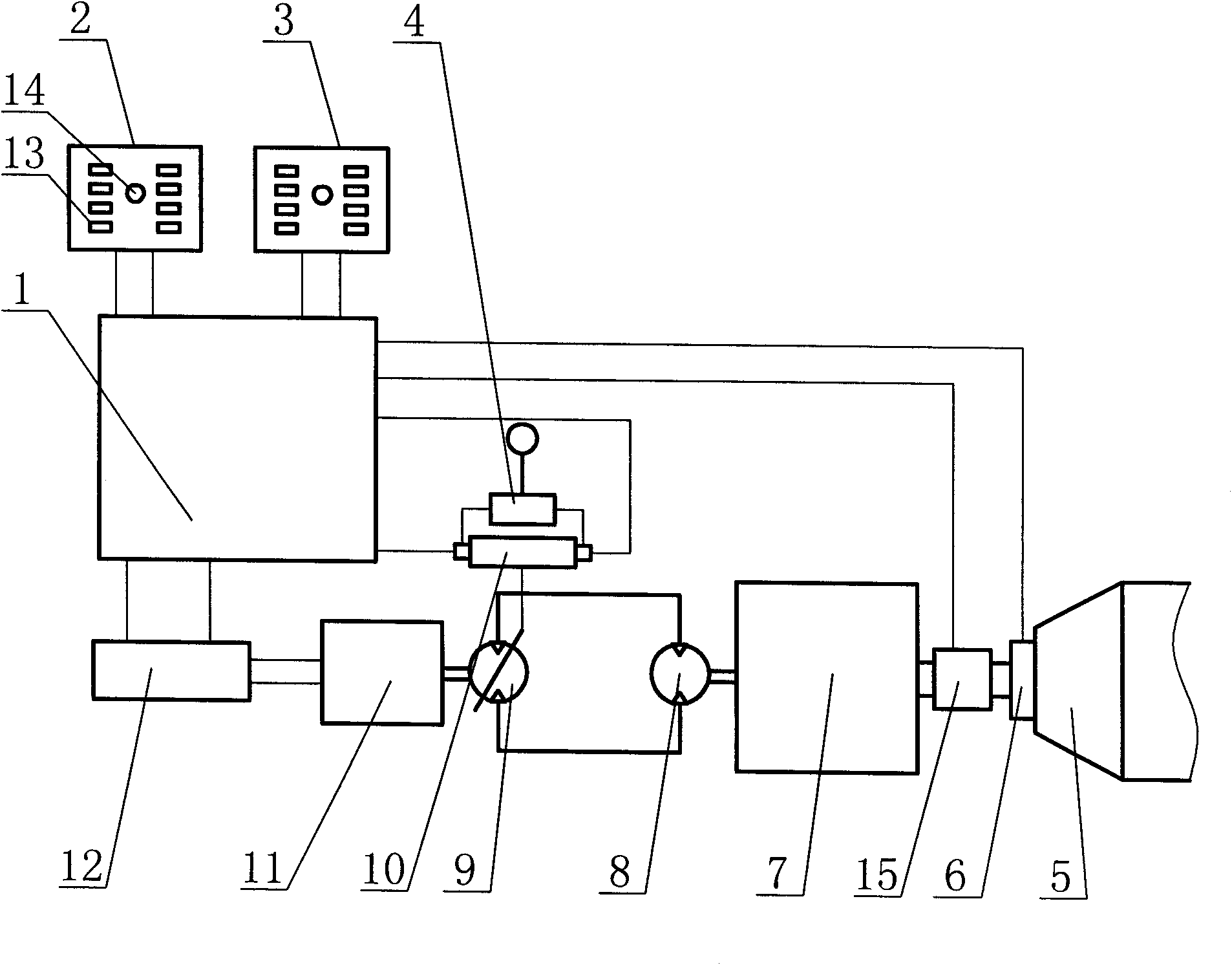 Constant-speed control device of multiple-protection agitating lorry