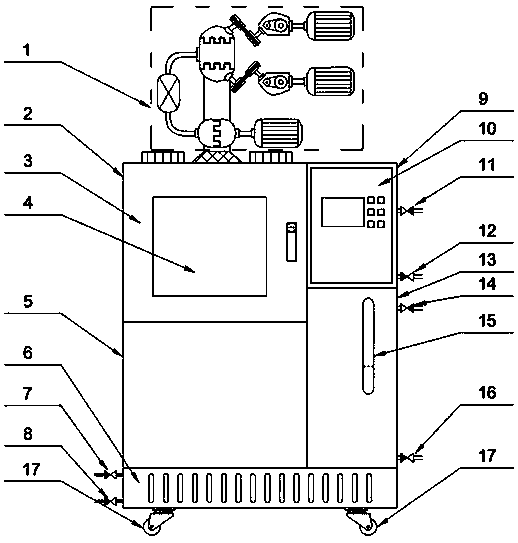 A multi-zone marine environment comprehensive simulation test device