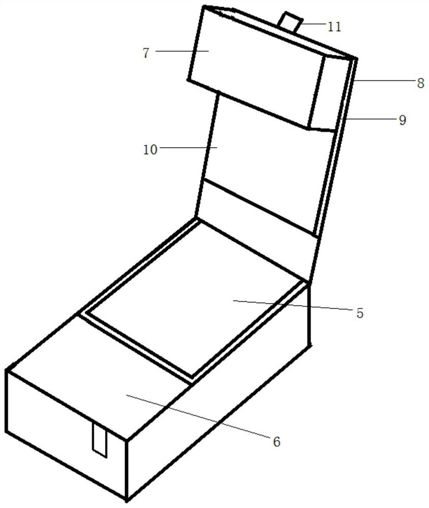 Turnover and folding anti-counterfeit packaging box