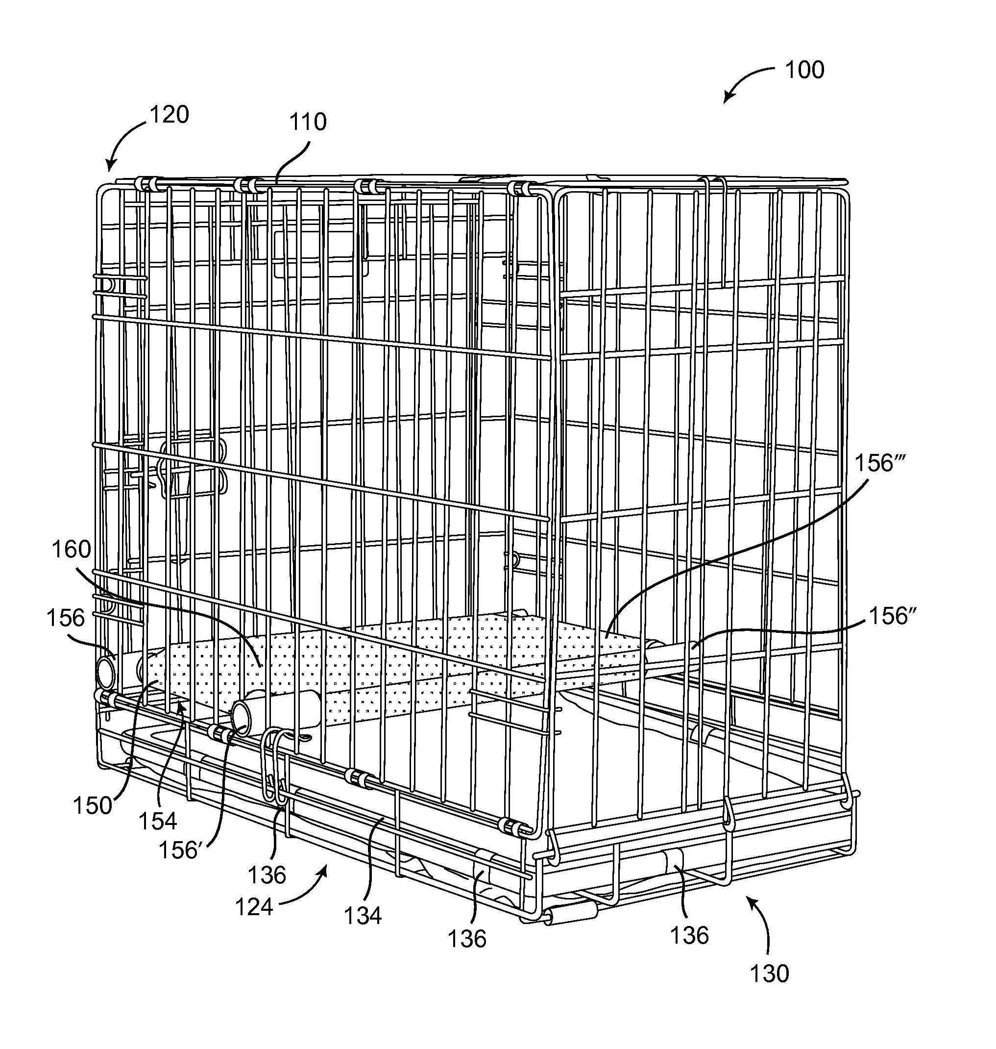 Pet housetraining crate system