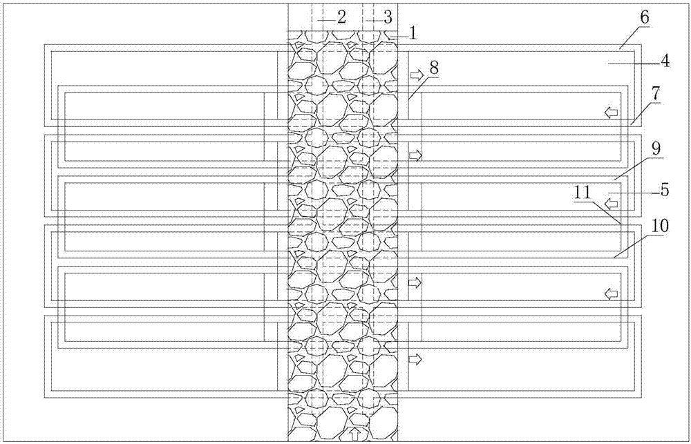 Rock burst control method in deep mining area of coal mine