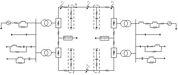 Method for detecting internal and external faults of ultra high voltage direct current transmission lines based on pole wave mathematical morphology spectrum