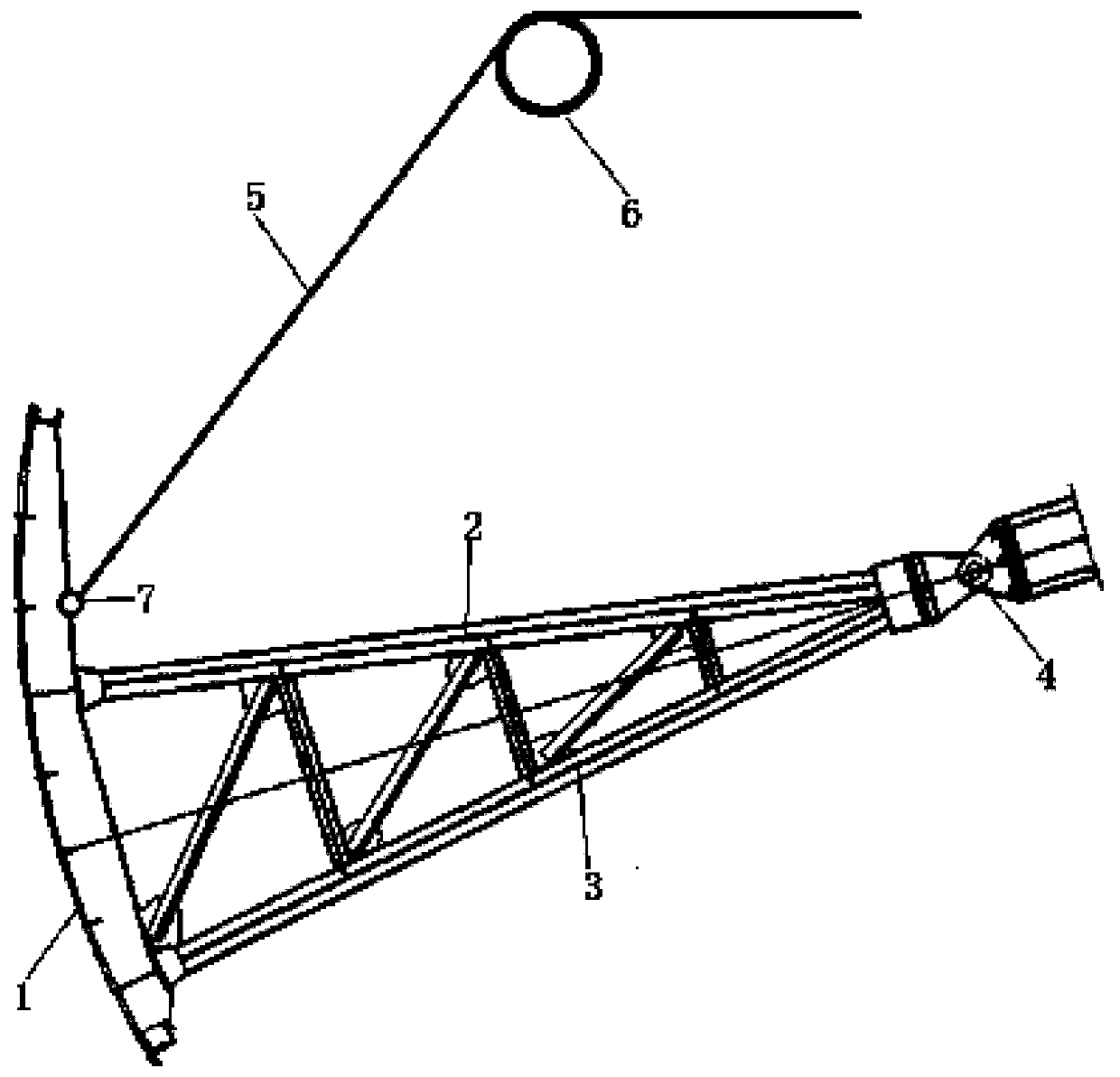 Radial gate opening degree calculation method