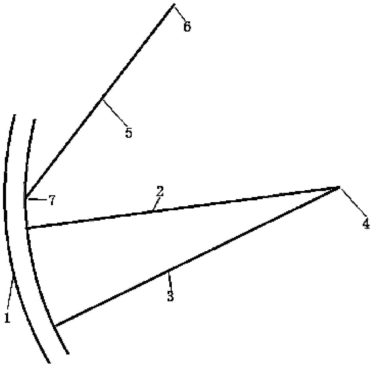 Radial gate opening degree calculation method