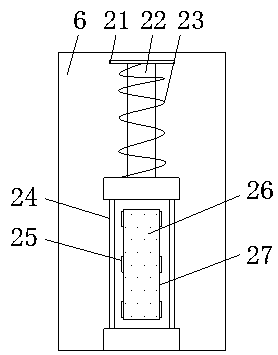 Lift car buffering device for elevator shaft