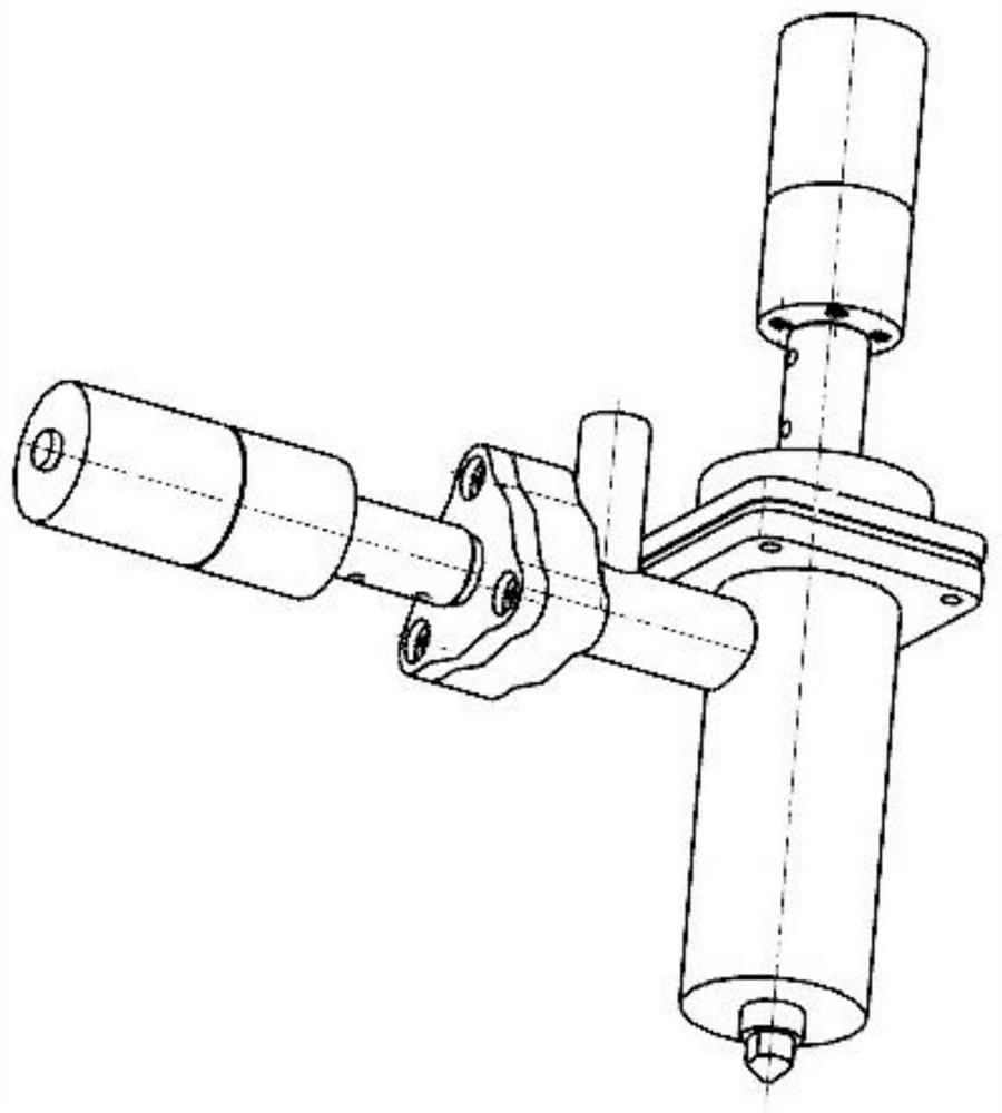 Screw extrusion type spray head device of 3D printer